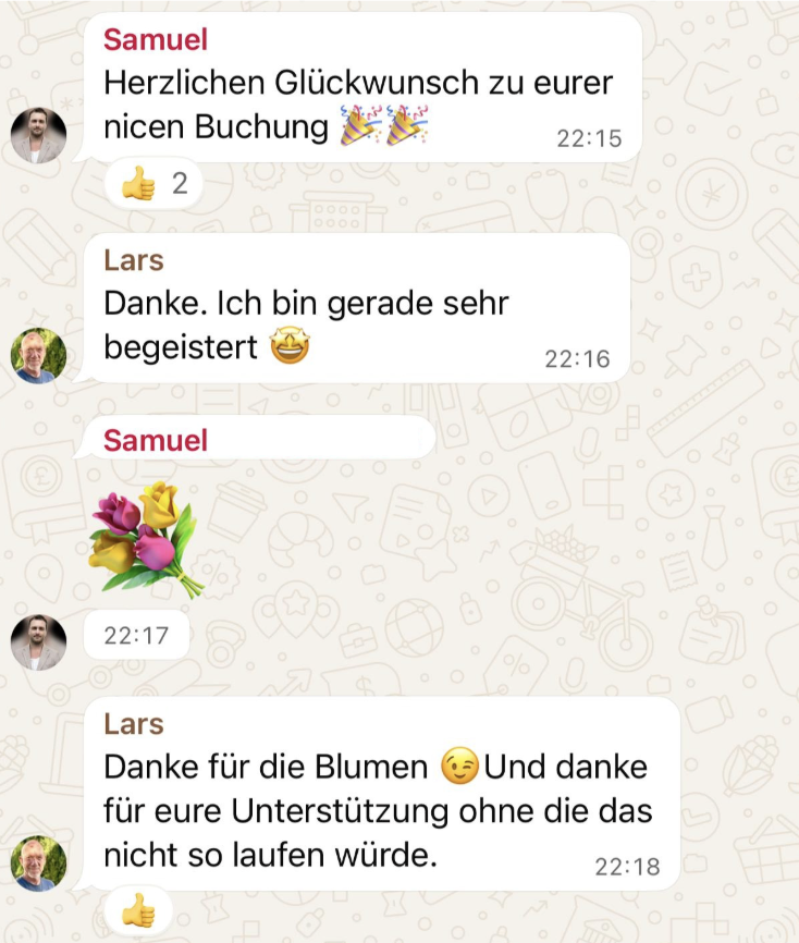 Kundenfeedback per Nachricht